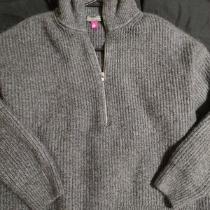 Vince Camuto Women's heavy quarter zip sweater XL